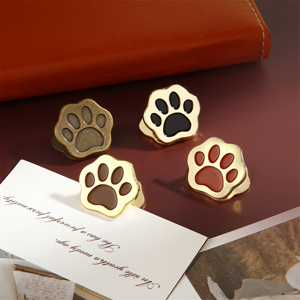 Cute Cat Claw Metal Binder Clips - Durable Office & School Organizer for Documents, Notes, and Photos